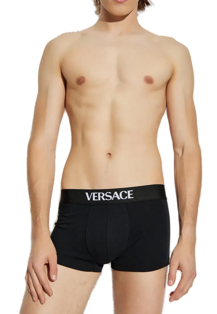 Трусы мужские, 2 шт., черный/белый, 10209851A14783 Versace — фото 2