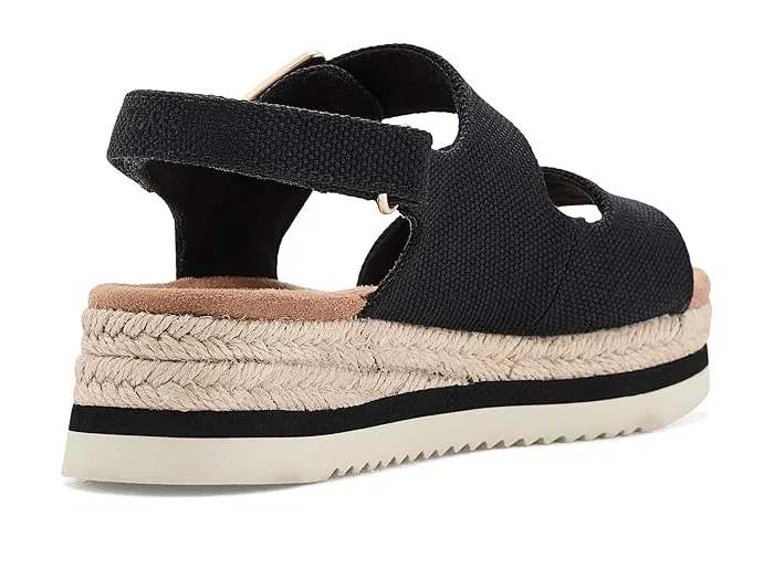 Босоножки на танкетке Giana TOMS Kids, Black — фото 4