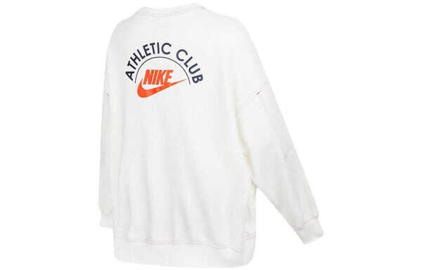 Свитер ss22 sportswear athletic club printing fleece round-neck swea white Nike, белый — фото 2