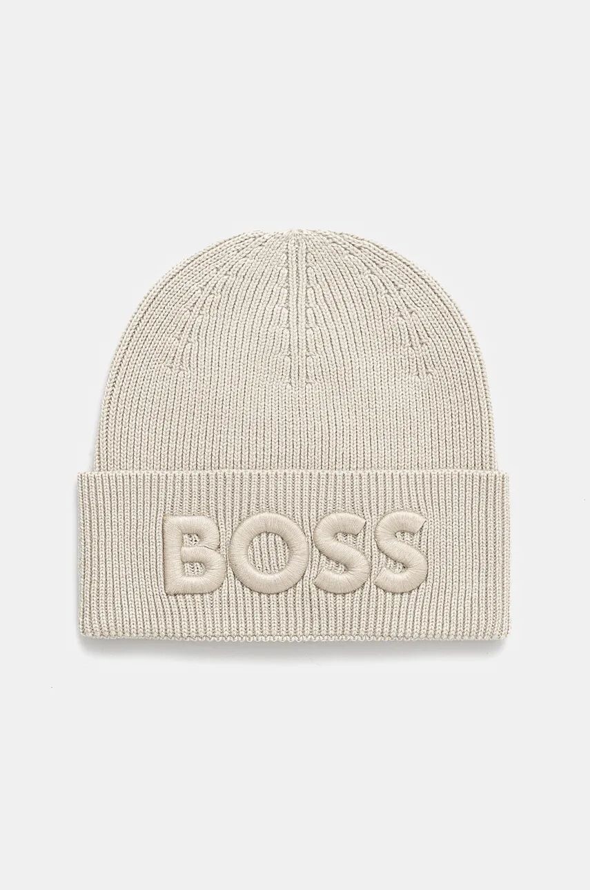 

Шерстяная шапка Boss Orange, бежевый