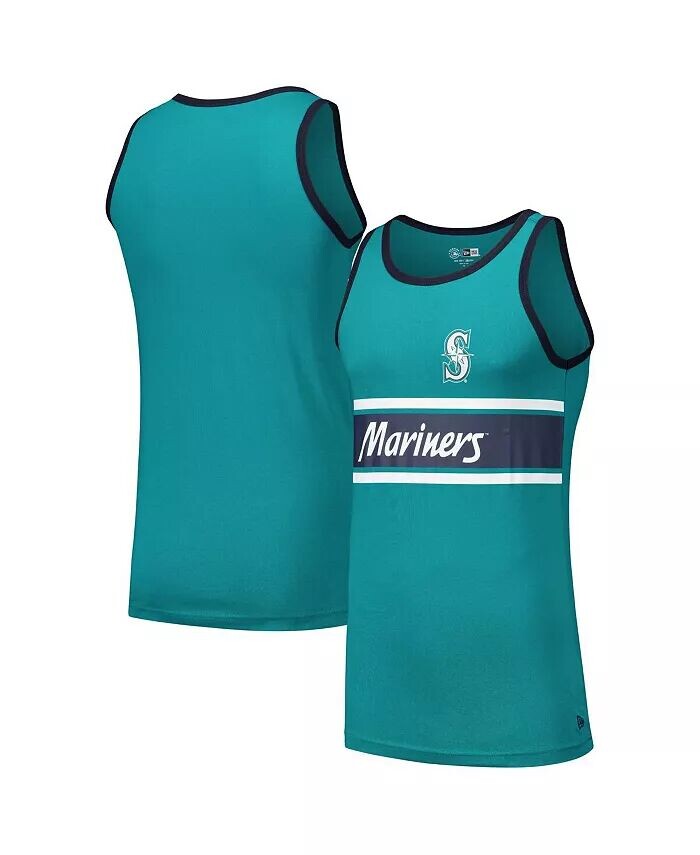 

Мужская майка-топ Ringer из джерси Seattle Mariners Aqua New Era