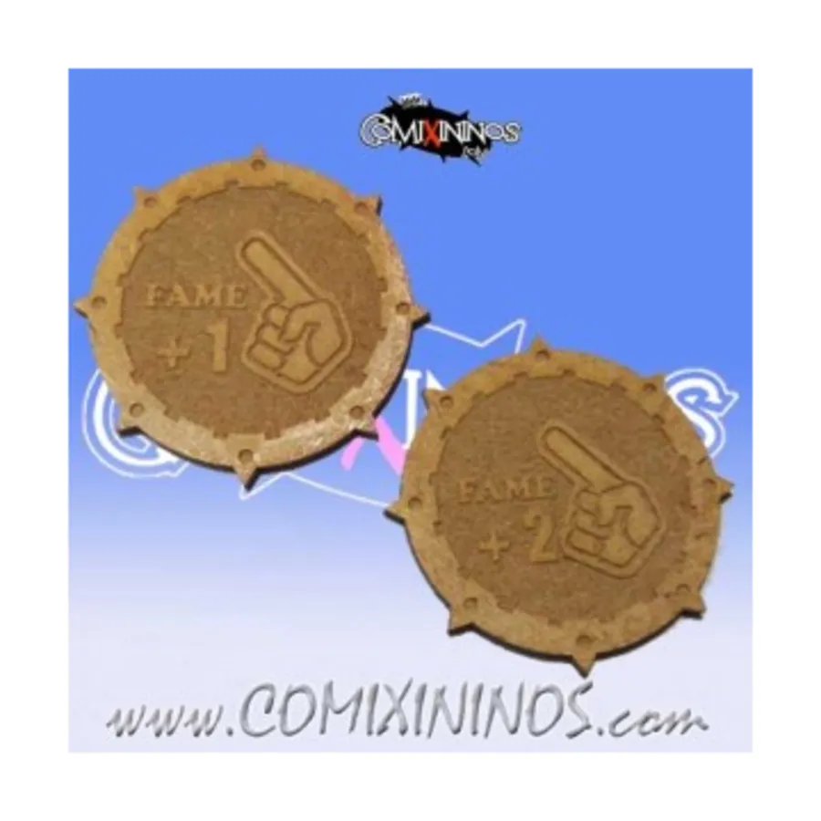 

Набор из 2 деревянных монет славы, Fantasy Football Miniatures - Accessories (28mm)