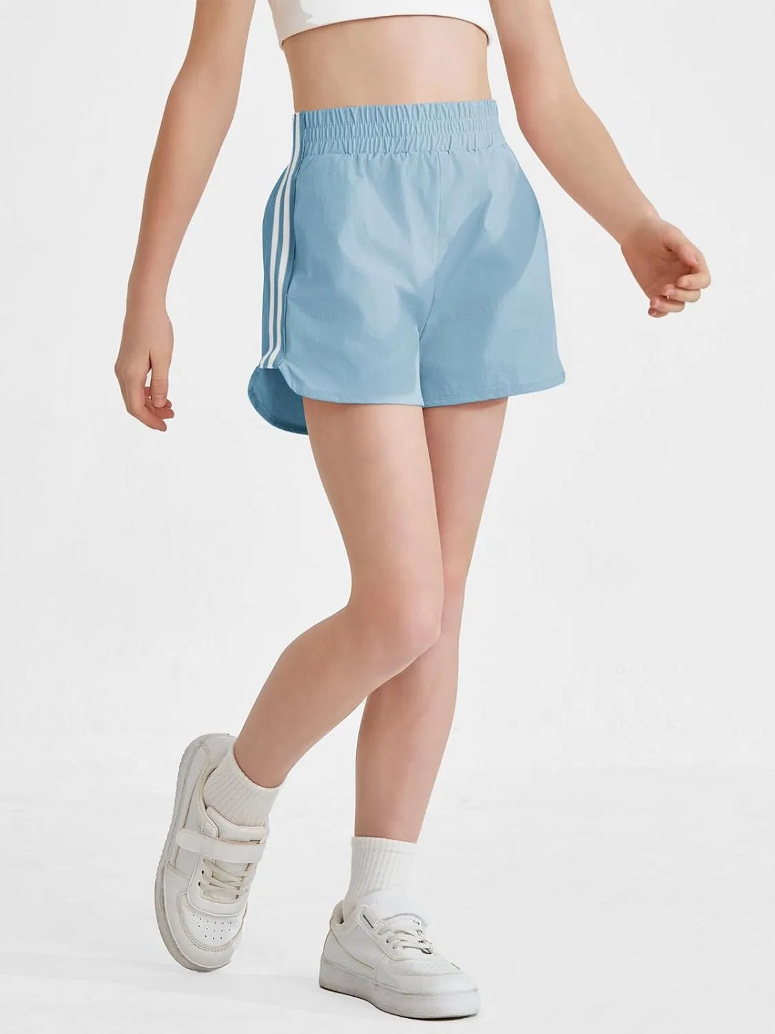 Шорты для девочек Haloumoning Athletic Shorts, синий — фото 4