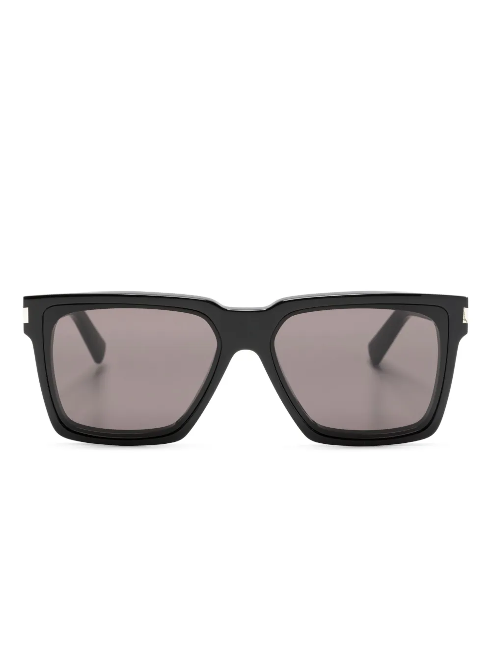 

Солнцезащитные очки в квадратной оправе с логотипом Saint Laurent Eyewear, черный