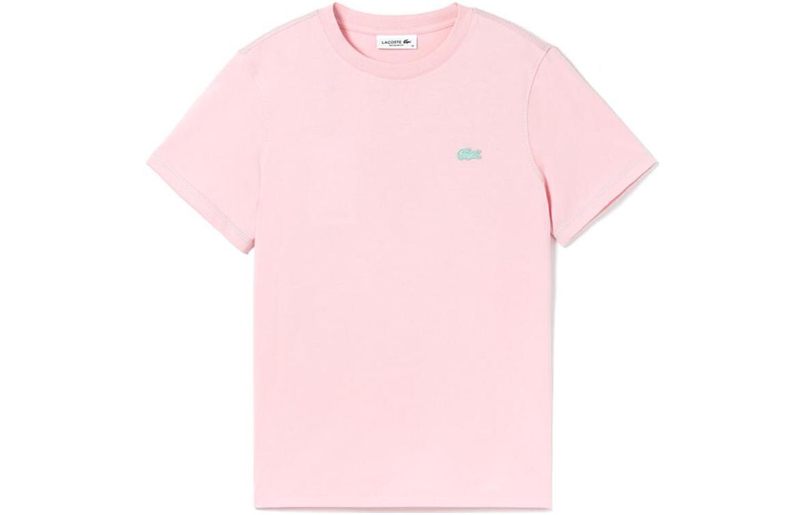 

Футболка женская розово-розовая Lacoste