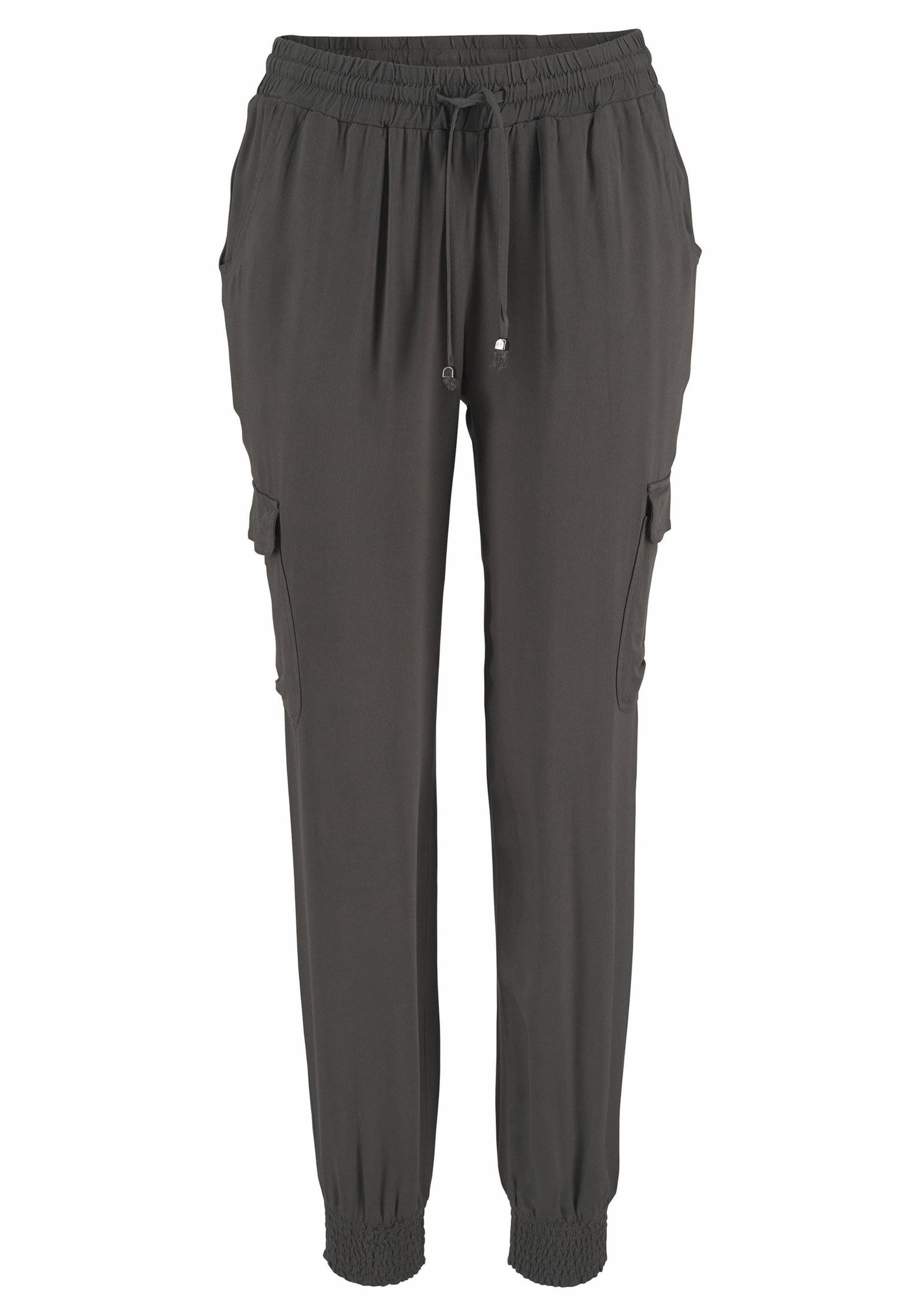 

LASCANA Брюки-чинос в темно-сером цвете