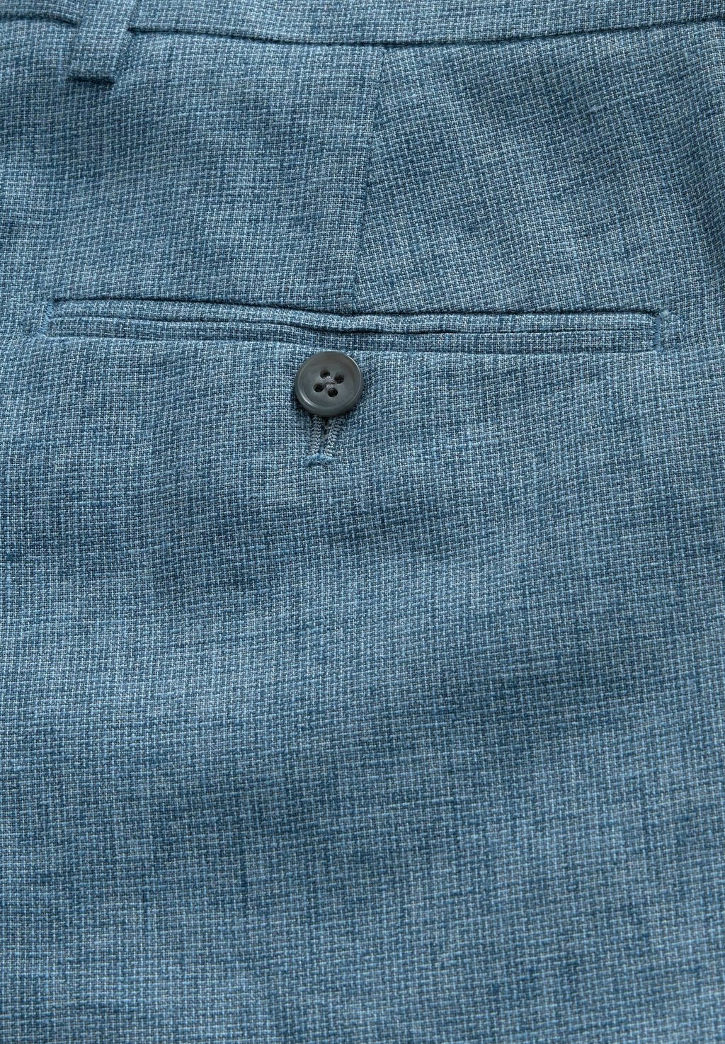 Костюмные брюки REGULAR FIT-TEXTURED - Trousers Next, синий — фото 4