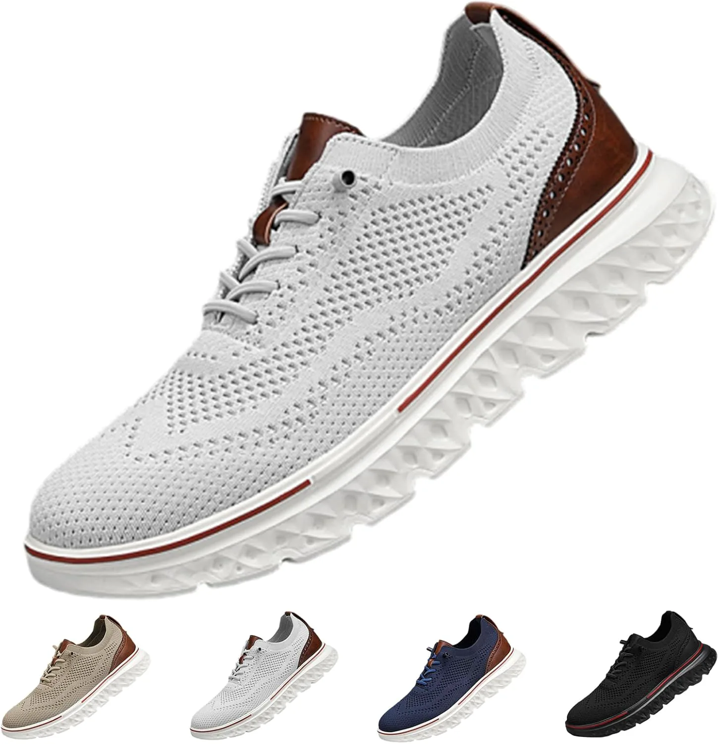 Мужские обувь Oxfords без шнурков, Comfofeet ультракомфортные туфли Lexoyes, серый — фото 2