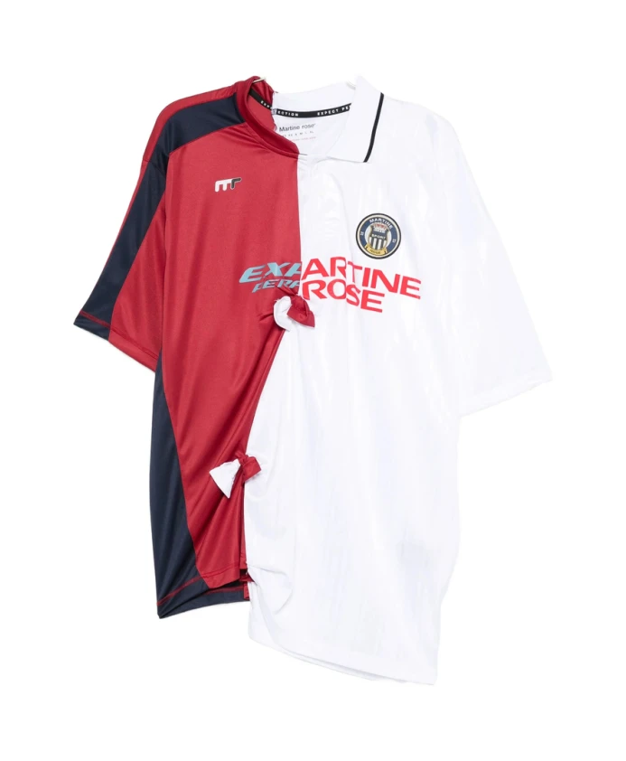 

Белый пуловер с цветовыми блоками и логотипом. Martine Rose, мультиколор