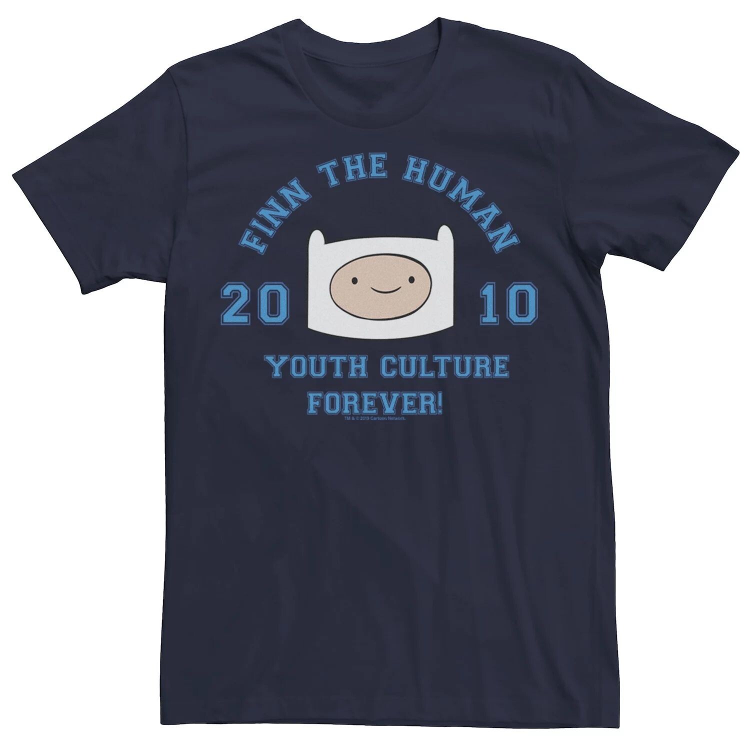 

Мужская футболка с рисунком Finn The Human Youth Culture Forever, Blue Licensed Character, синий