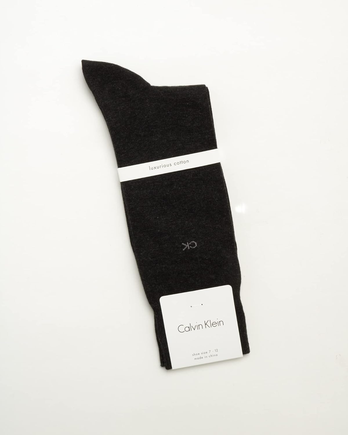 Мужские носки Calvin Klein - 1 пара, легкие, эластичные, мягкие, рабочие носки для мужчин, для повседневного делового и формального стиля., Heather Grey — фото 2