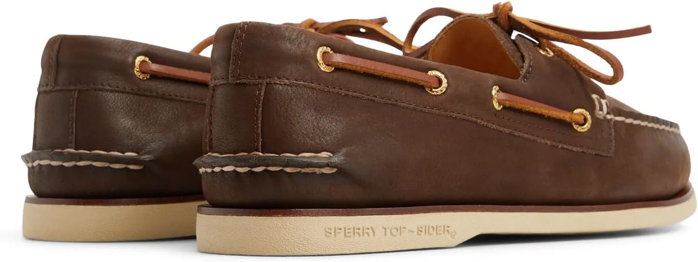 Мужские золотистые лоферы-двойки от Sperry — фото 3