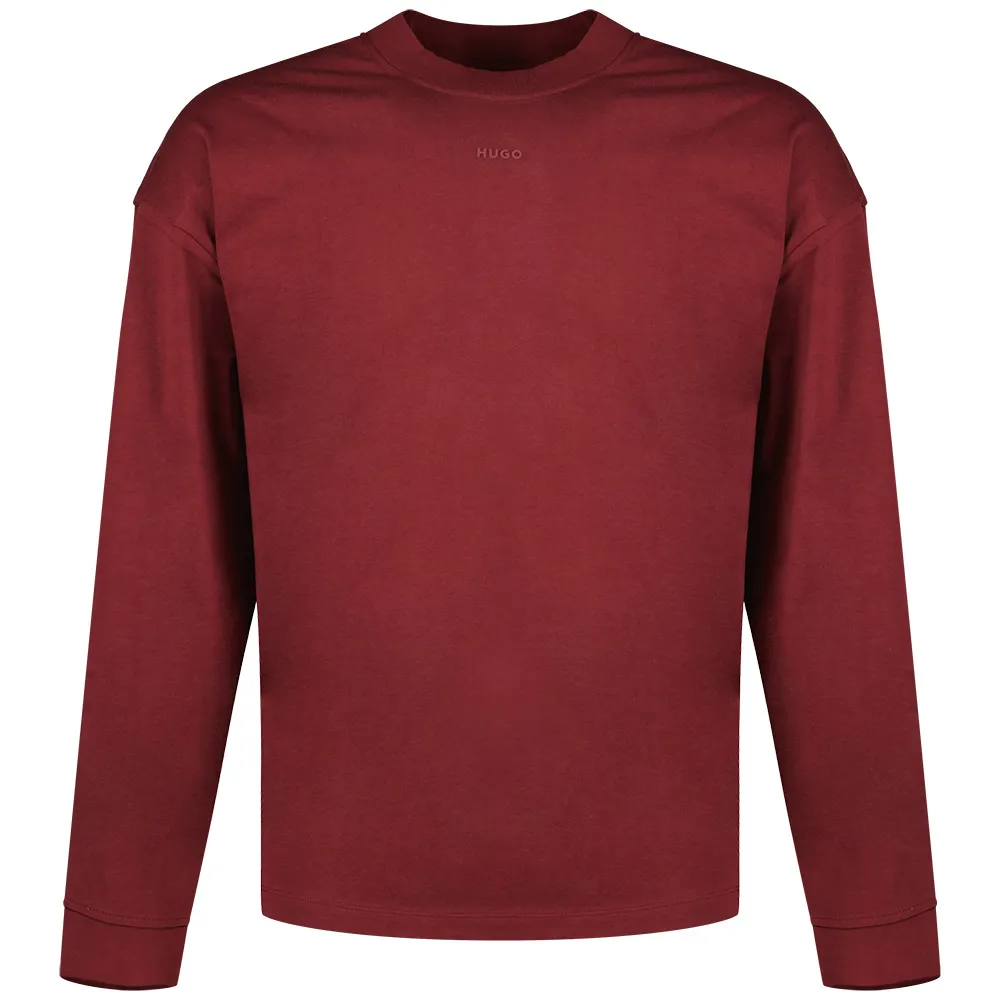 

Футболка HUGO Daposo 10248326 long sleeve, красный