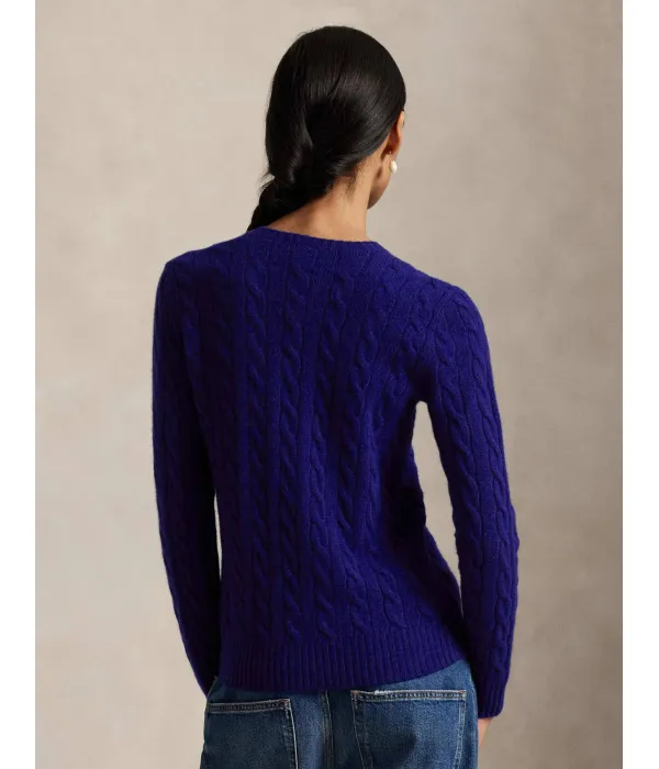 Шерстяной свитер Джулианны Regular fit Polo Ralph Lauren, синий — фото 3