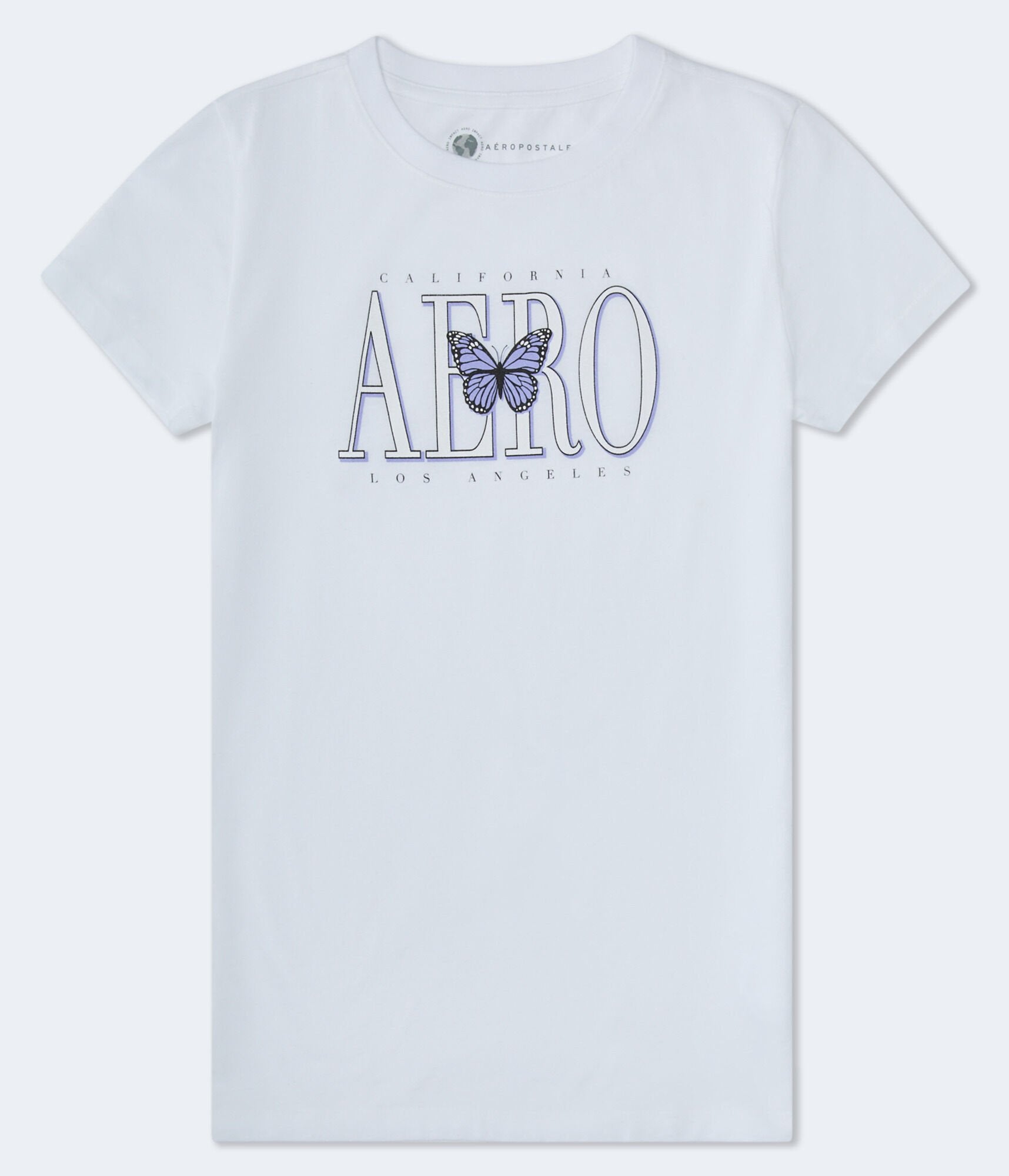 

Футболка Aeropostale California Butterfly с графическим принтом, цвет bleach