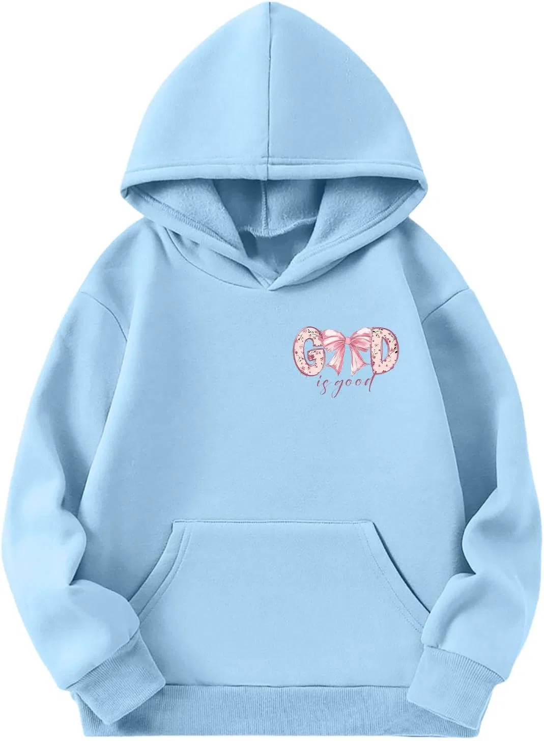 Детский оверсайз худи с принтом Калифорния, Generic, Z06 Sky Blue — фото 4