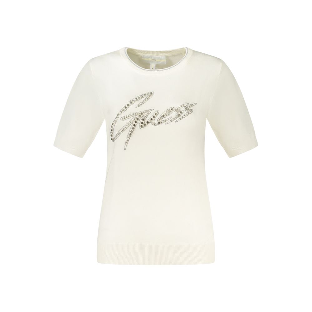 

Белый вискозный свитер Guess Shoes
