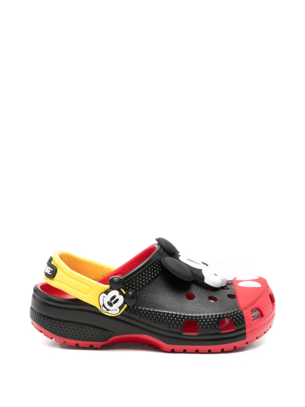 Тапочки с аппликацией в виде Микки Мауса Crocs Kids, черный