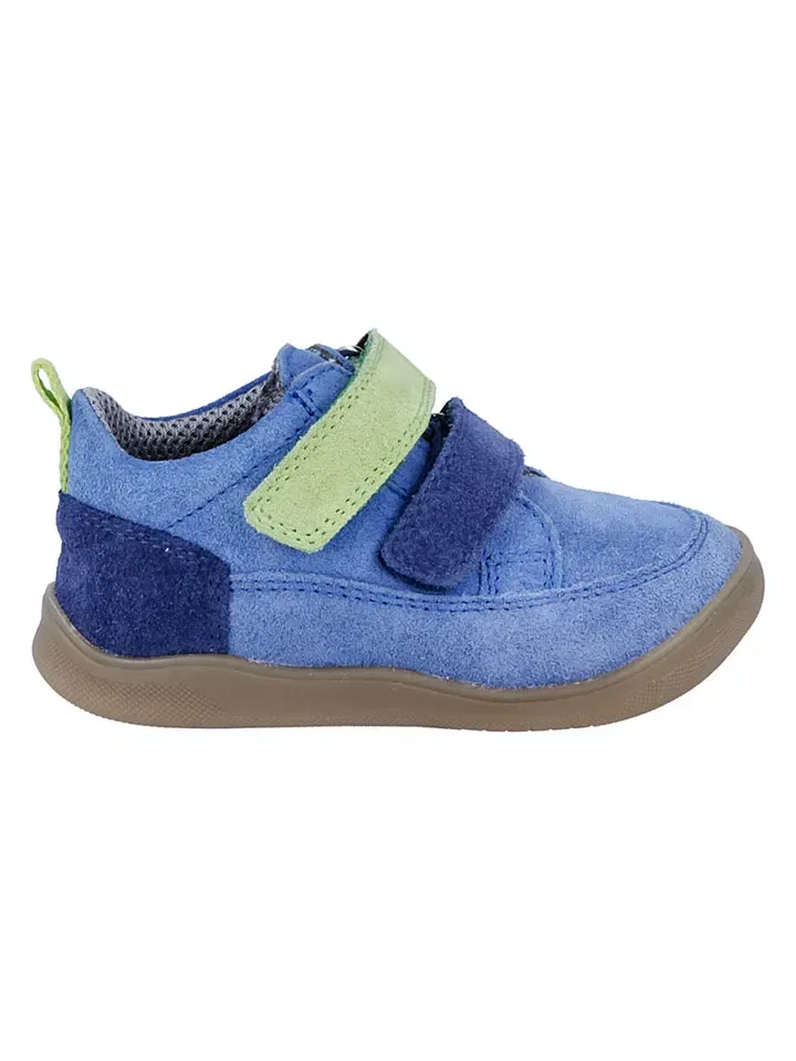 Сникерсы низкие на липучке, кожаные, Richter Shoes, синие — фото 2
