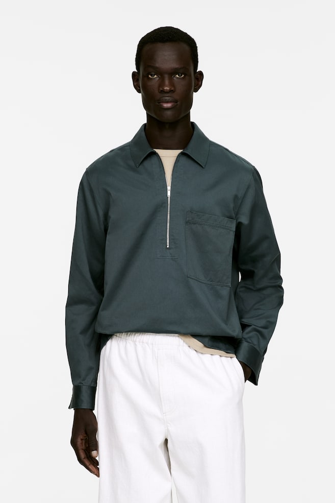 

Повседневная рубашка-поповер Arket, зеленый