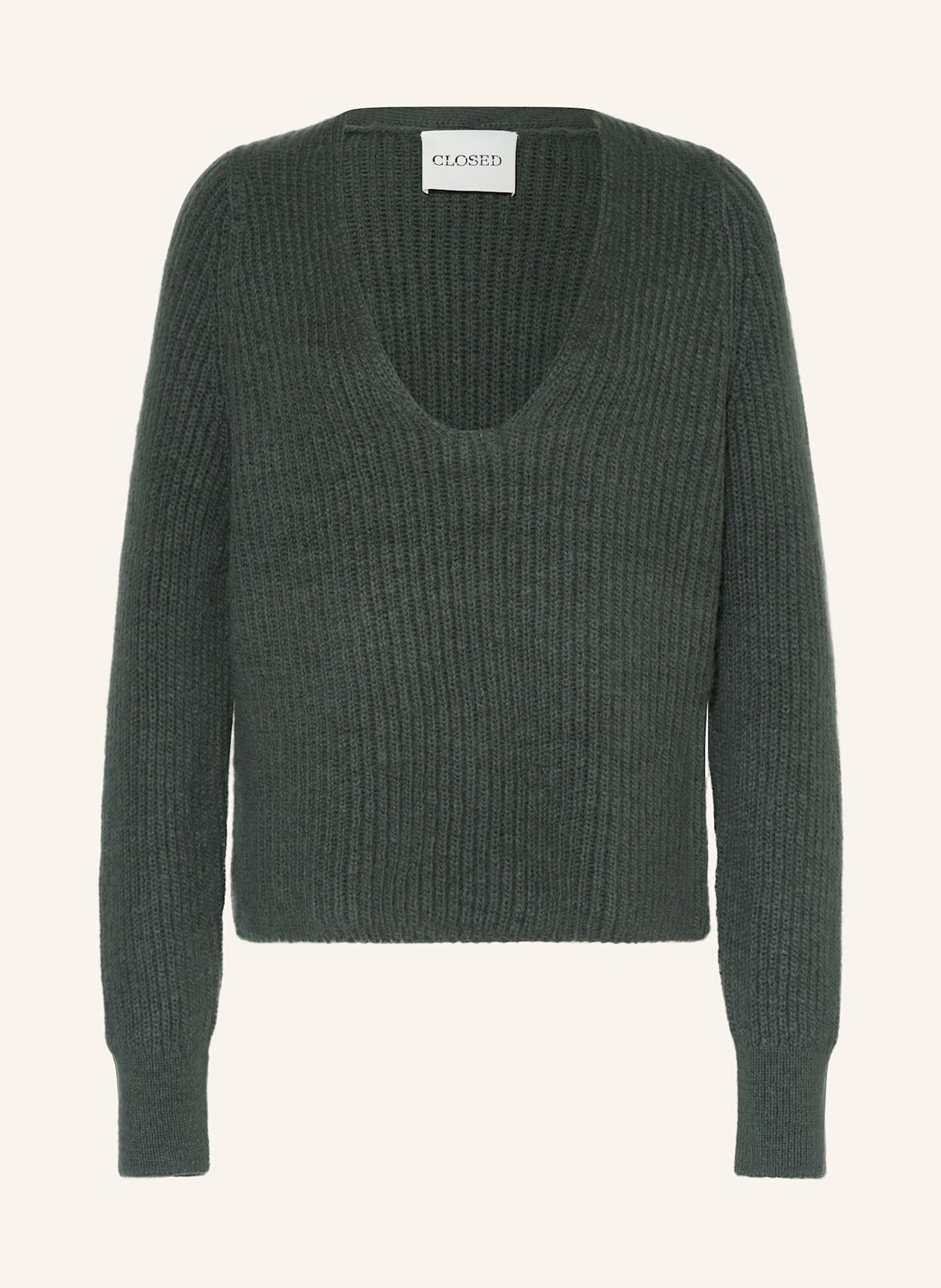 

Свитер с альпакой Closed, зеленый