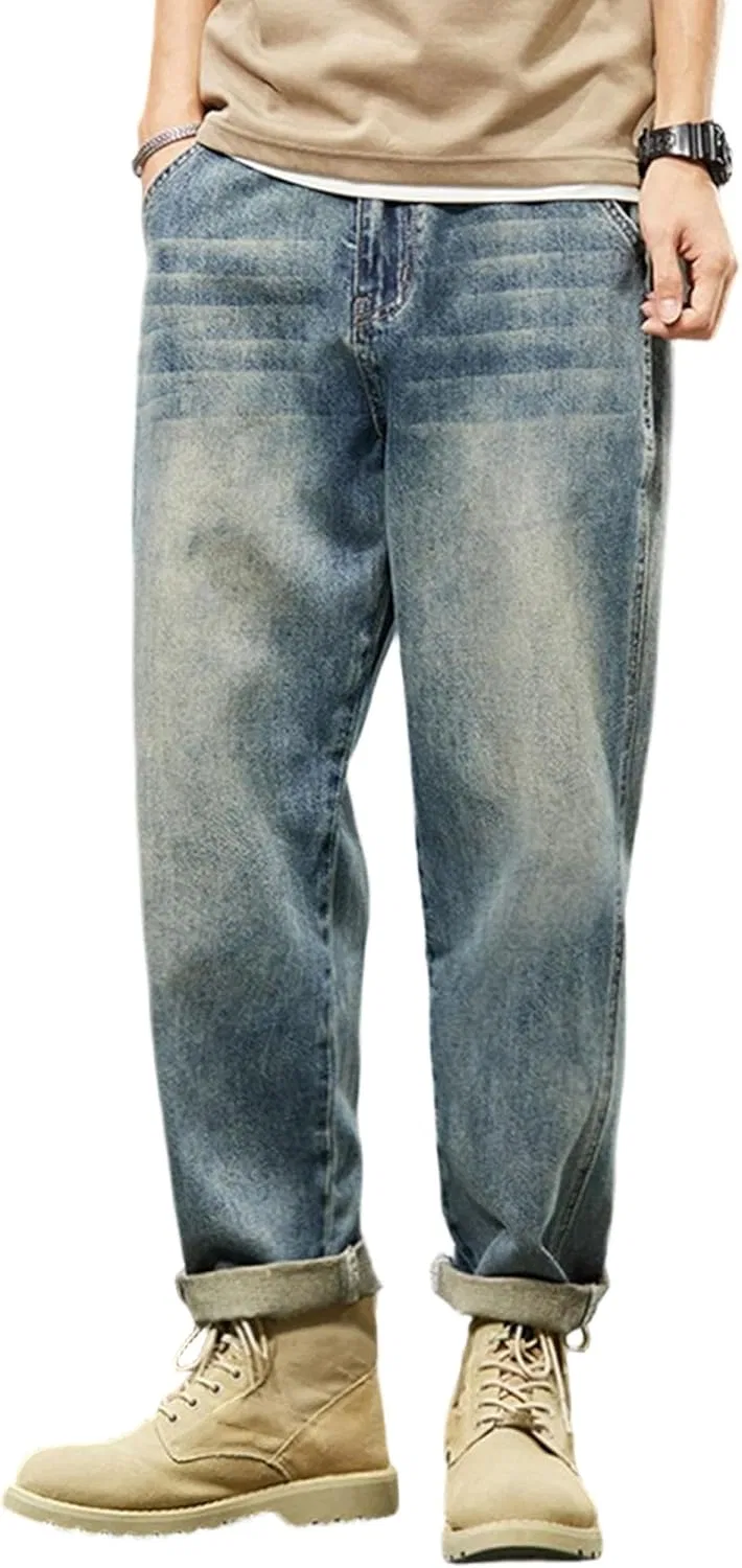 Джинсы свободные Retro Blue B