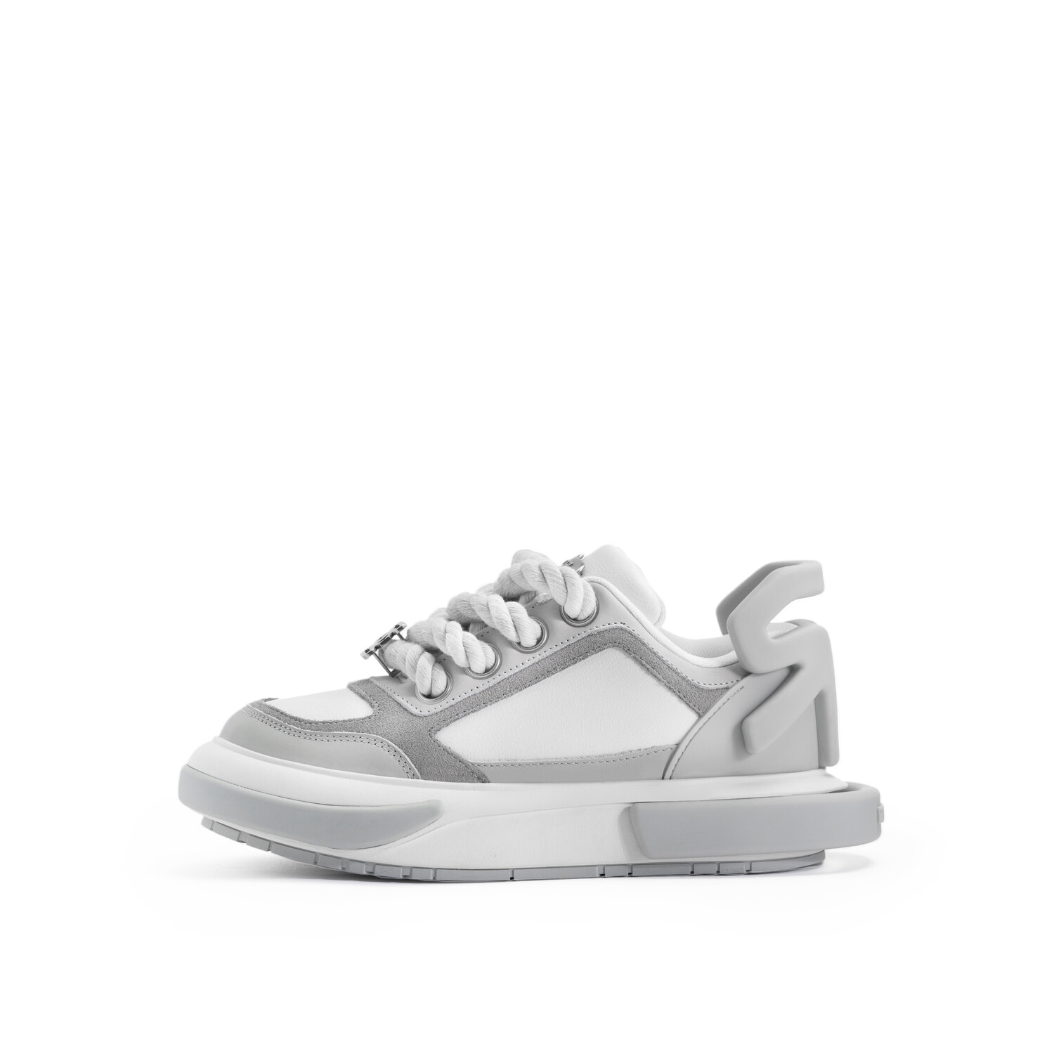

Кроссовки ROLLRULES Skateboarding Shoes Unisex Low-top Gray/White, серый