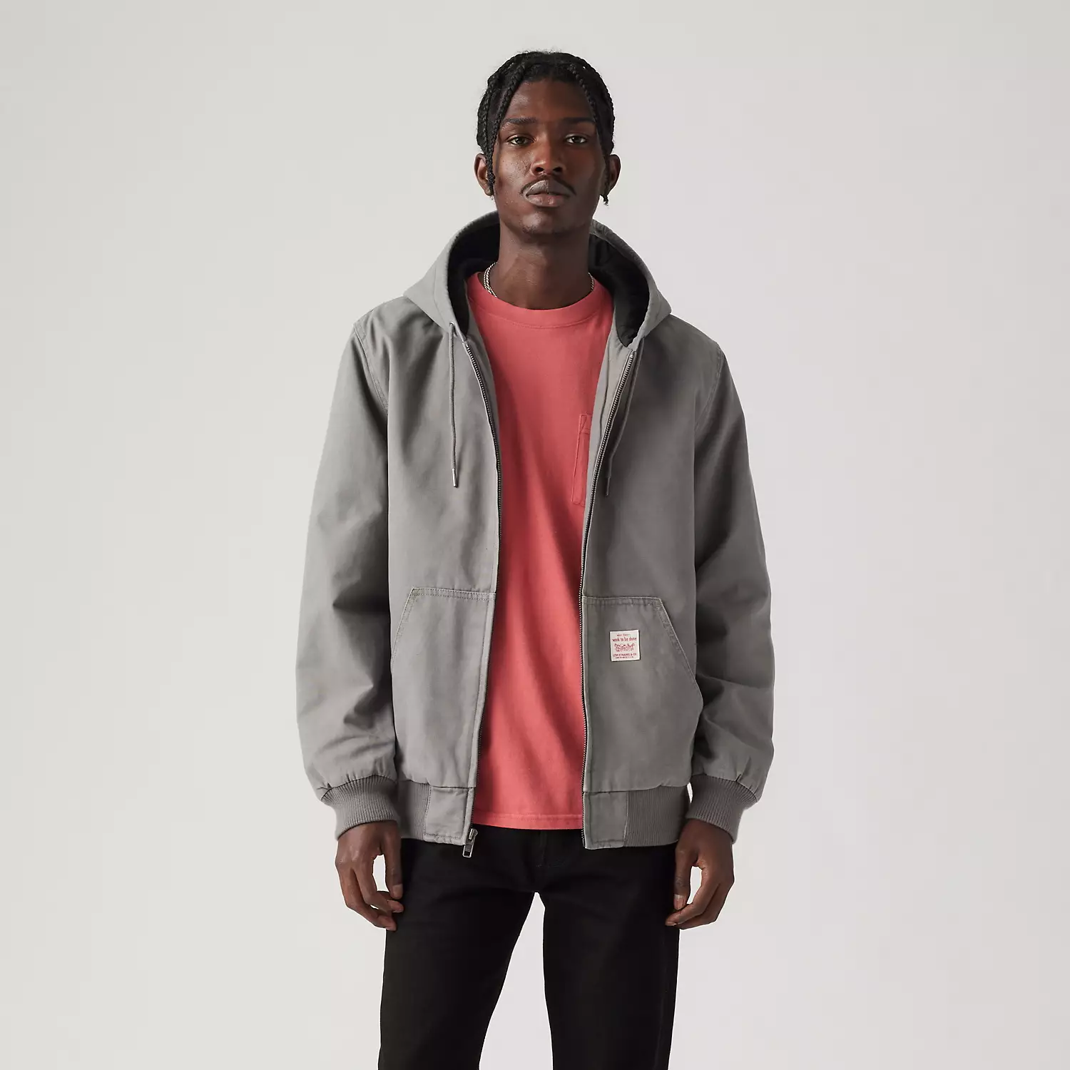 

Куртка с капюшоном и спецодеждой Potrero Levi's, серый