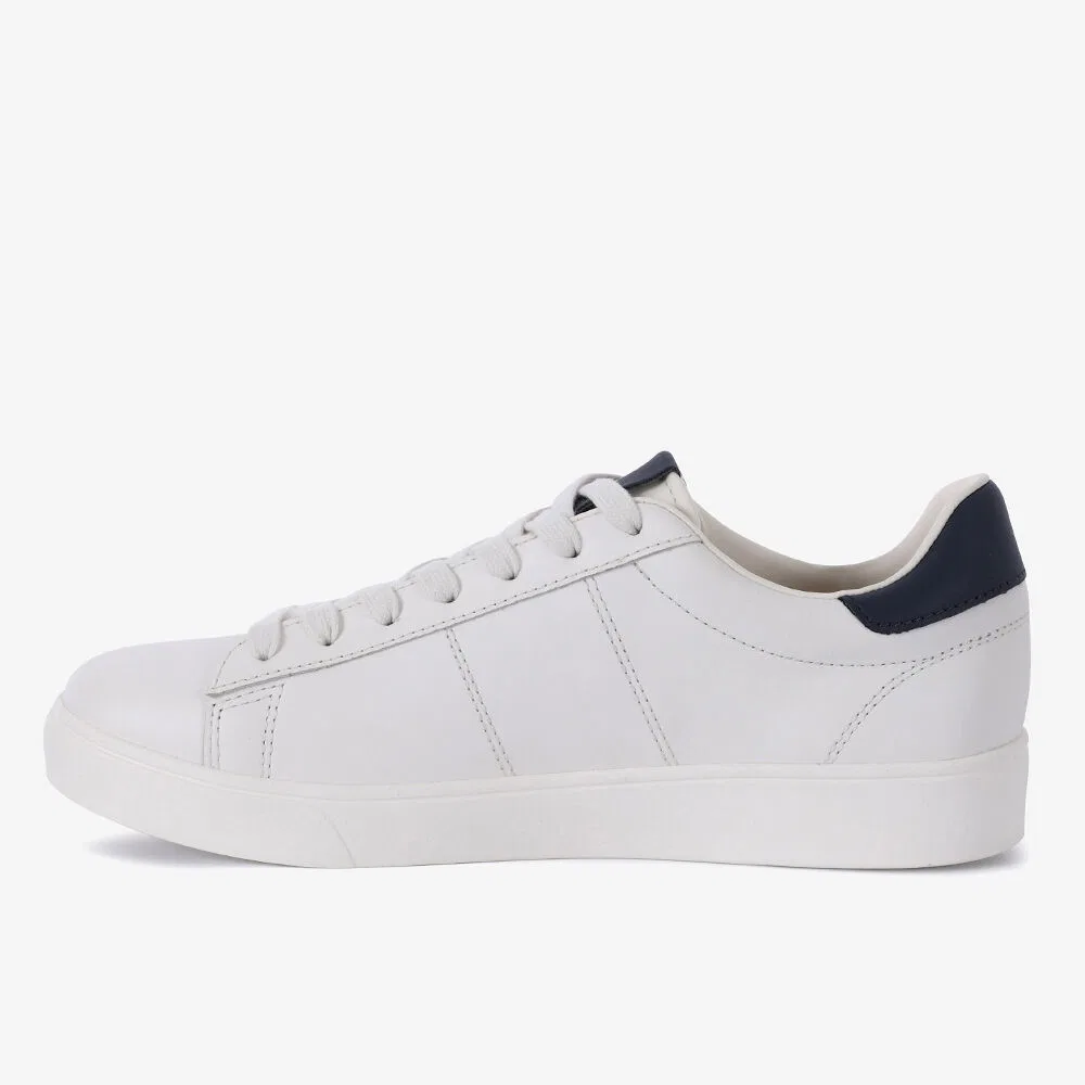 Мужские низкие кроссовки Spencer Leather бело-тёмно-синие от Fred Perry — фото 2