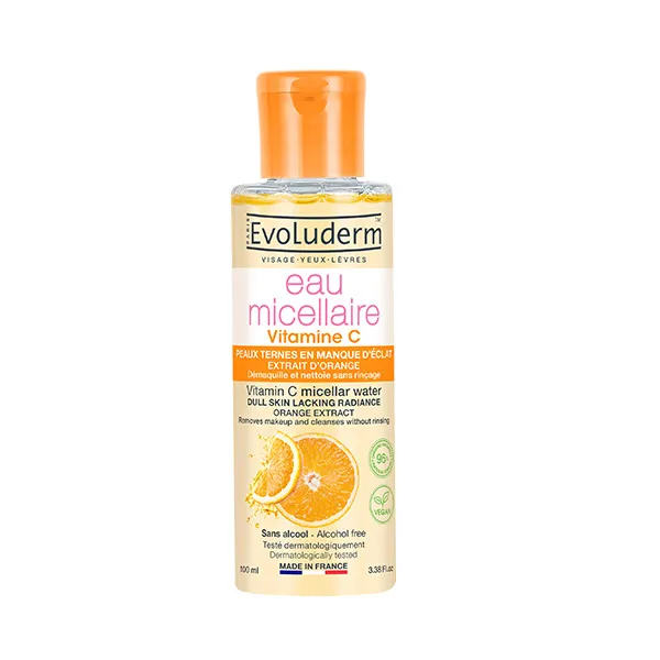 Мицеллярная вода Evoluderm — Осветляющая Vitamin C & Orange Extract, 100 мл — фото 3