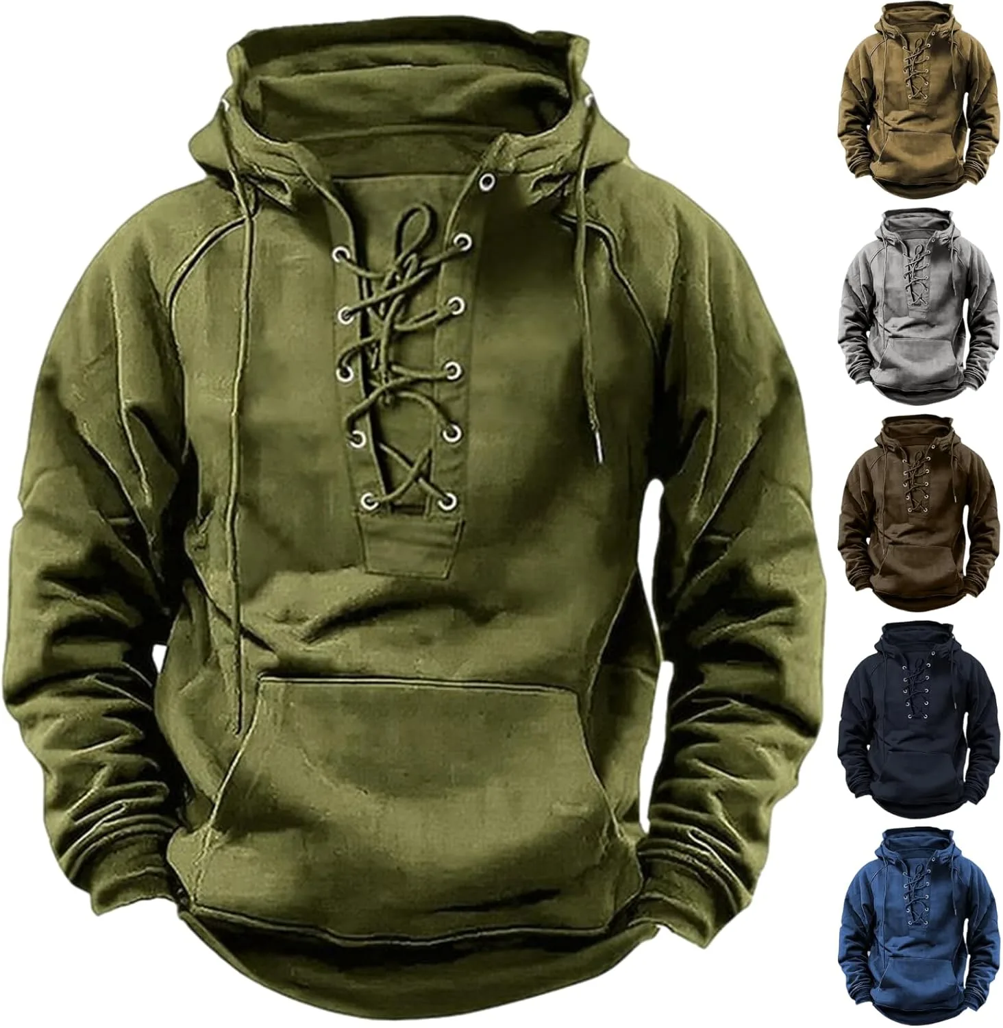 

Карго худи для мужчин тактическое винтажное с карманом Sblioda