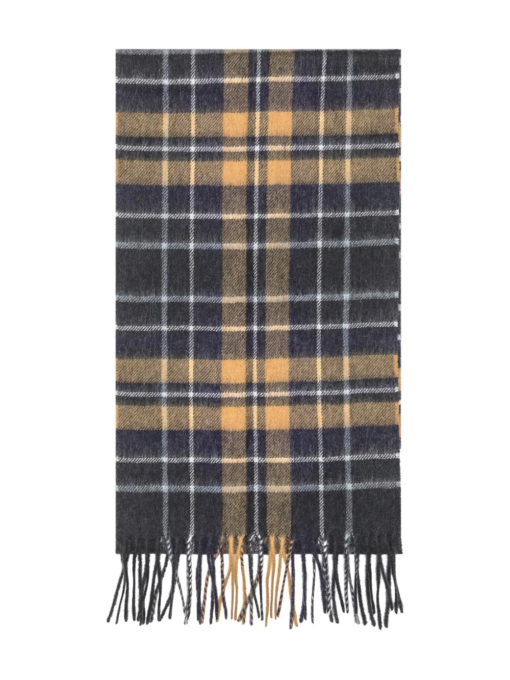 

Шарф в клетку Barbour, коричневый