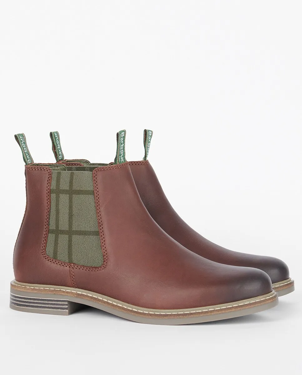 

Мужские ботинки на боковой резинке с клетчатым принтом Barbour, цвет Granate