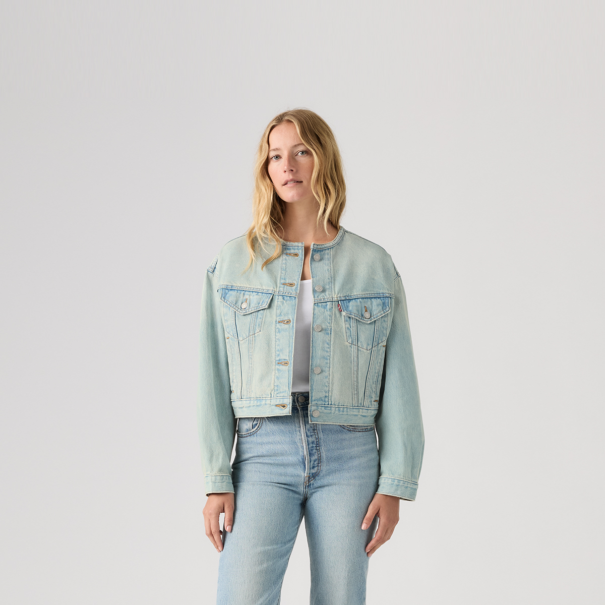 Джинсовая куртка Levi's Unisex Levis, светло-синий — фото 4