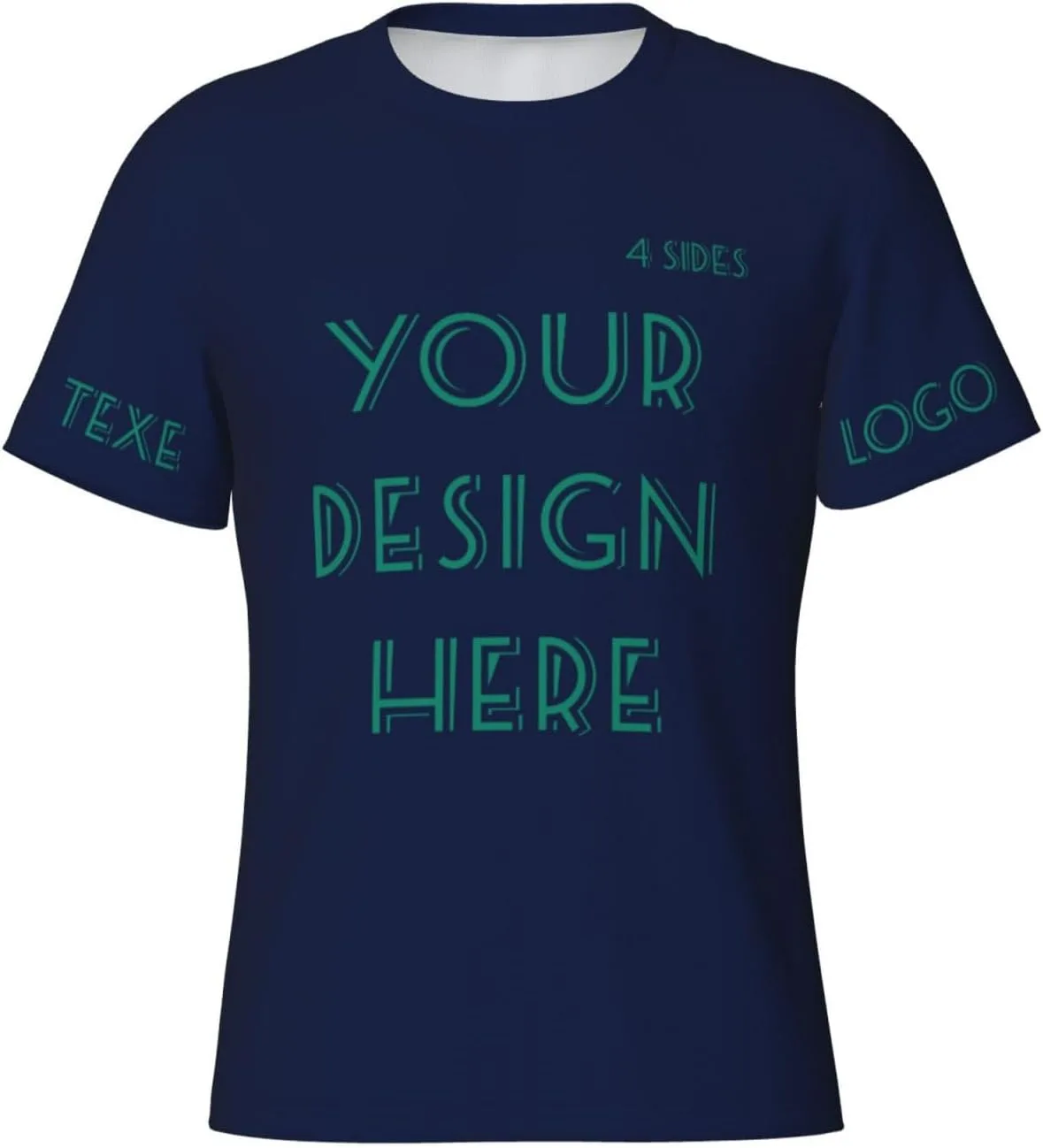 

Футболка Custom с принтом на 4 сторонах