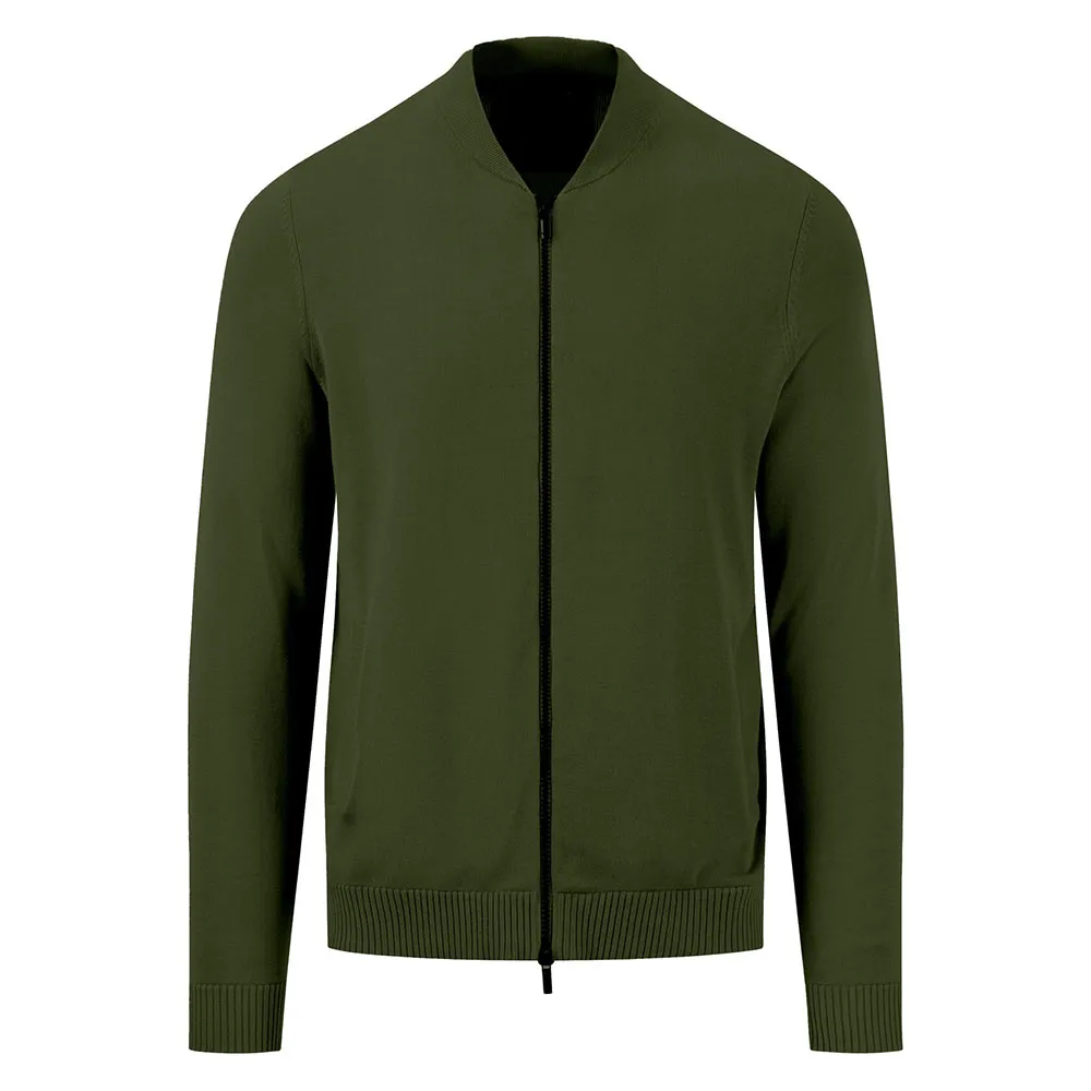 

Свитер Fynch Hatton 1413826 full zip, зеленый
