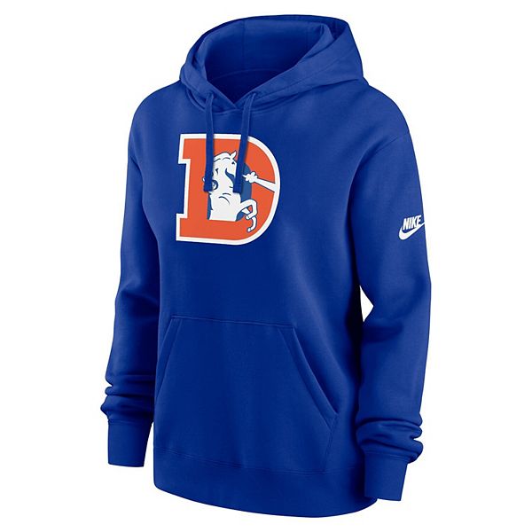 Толстовка с капюшоном Women's Royal Denver Broncos Club Fleece Nike — фото 3