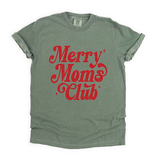 

Футболка с принтом и эффектом поношенности Merry Mom's Club Simply Sage Market, Moss