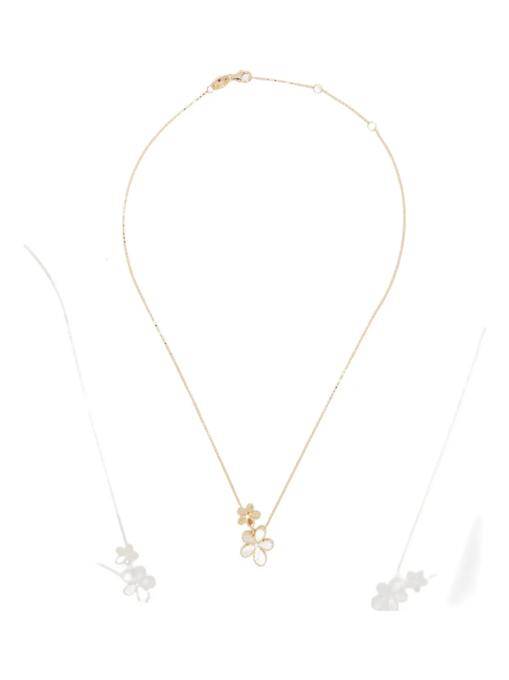 

Ожерелье из желтого золота 750 пробы с бриллиантами и перламутром Roberto Coin, золотой