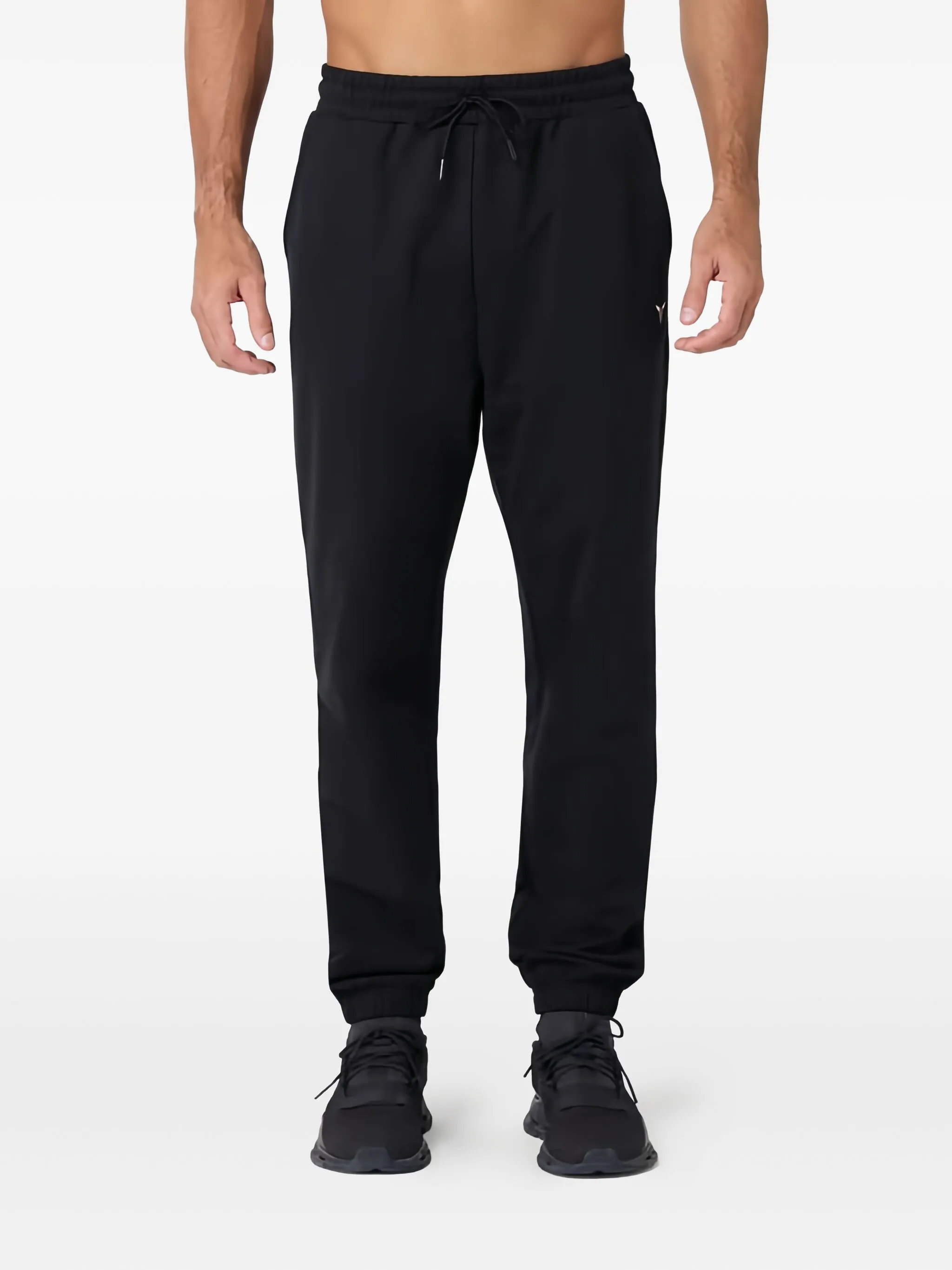 

Спортивные брюки с кулиской и логотипом Squatwolf, черный