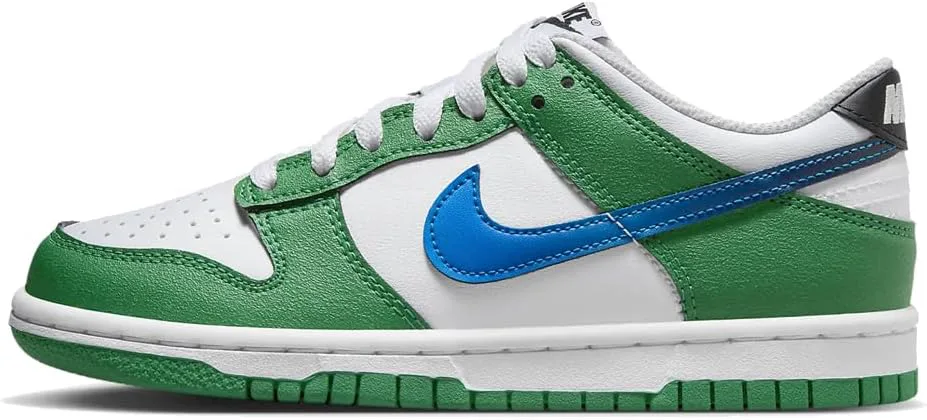 Кроссовки Nike Dunk Low для детей, черный/белый/синий — фото 2