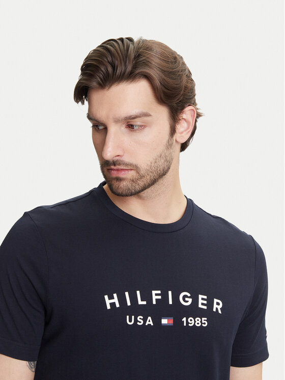 Футболка обычного кроя Fathers Day MW0MW39356 Tommy Hilfiger, синий — фото 4