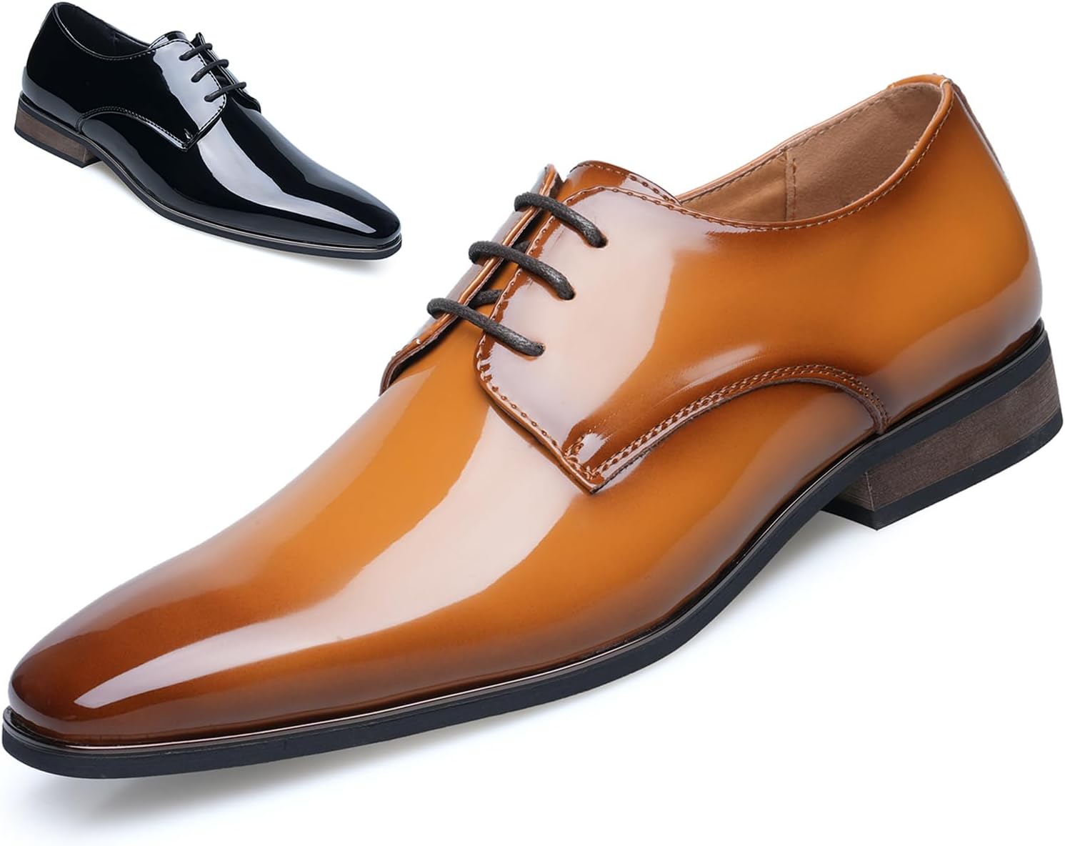 

Мужские оксфорды с квадратным носком, дерби, классические удобные туфли на шнуровке для деловых, официальных мероприятий, свадеб, вечеринок и смокинга Synthesis, желтый