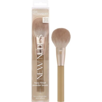 

Real Techniques Новая кисть для пудры Nudes Hazy Finish — регулируемое покрытие — мягкие синтетические щетинки