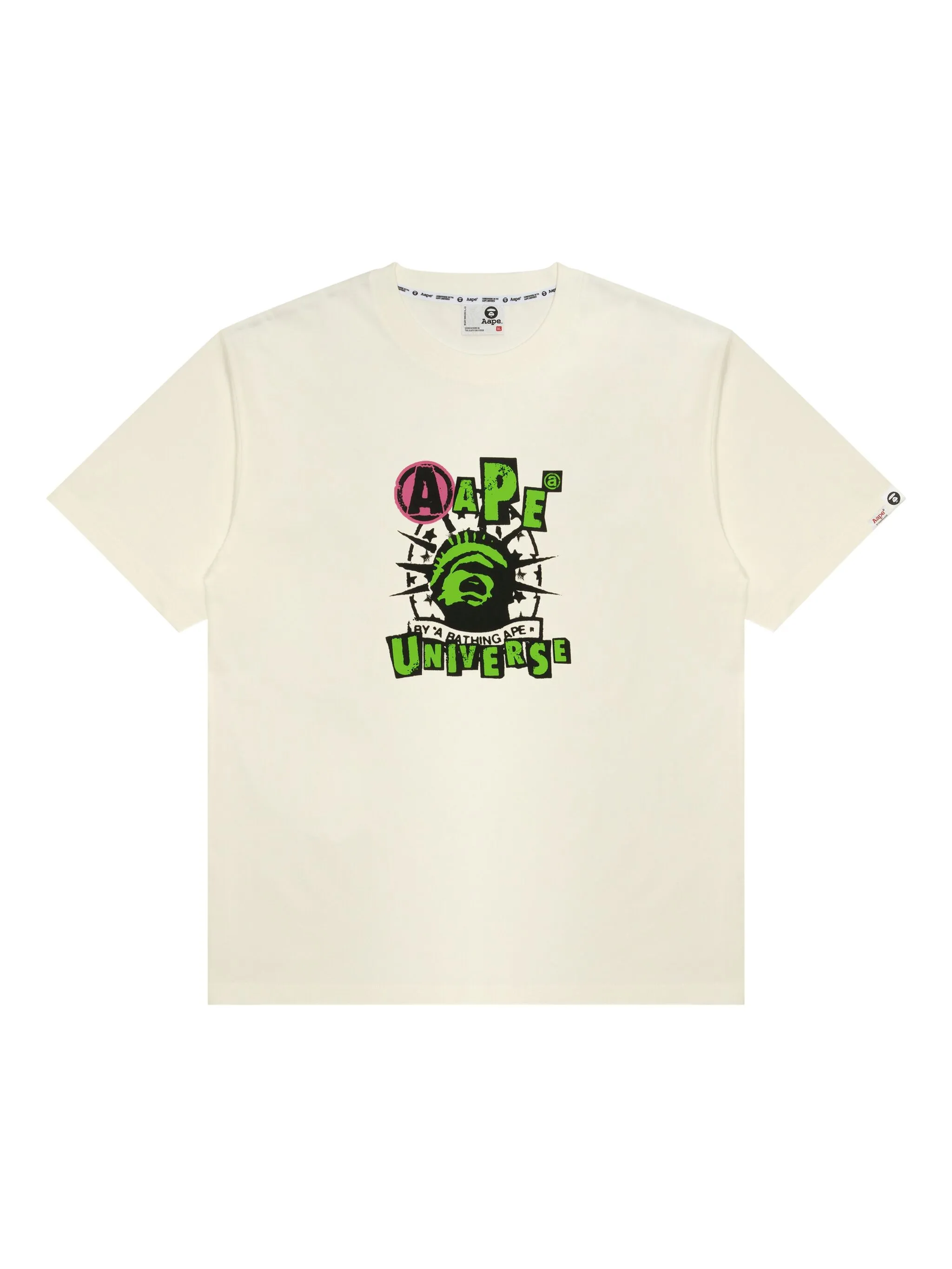 

Футболка с графичным принтом Aape By A Bathing Ape, белый