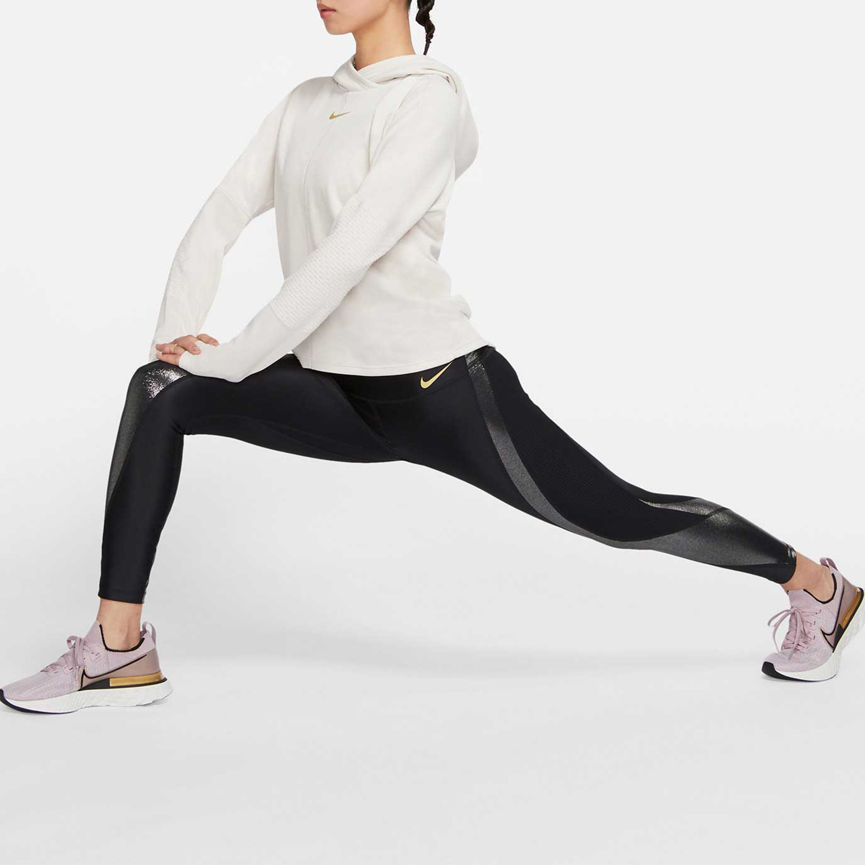 Спортивные брюки (WMNS) Nike Icon Clash Speed 7/8 Running Sports Slim Fit Leggings Black CU3338-010 — фото 3