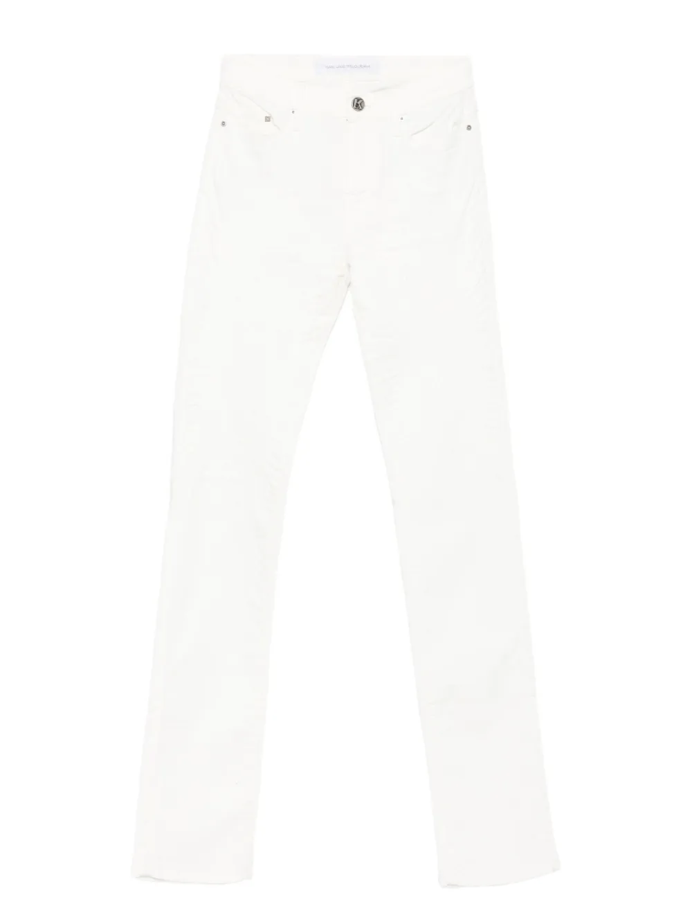 

Джинсы прямого кроя на пуговицах Karl Lagerfeld, белый