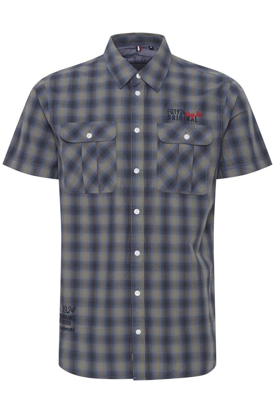 

Рубашка Slim Fit на пуговицах FQ1924 Samir, Blue/Green