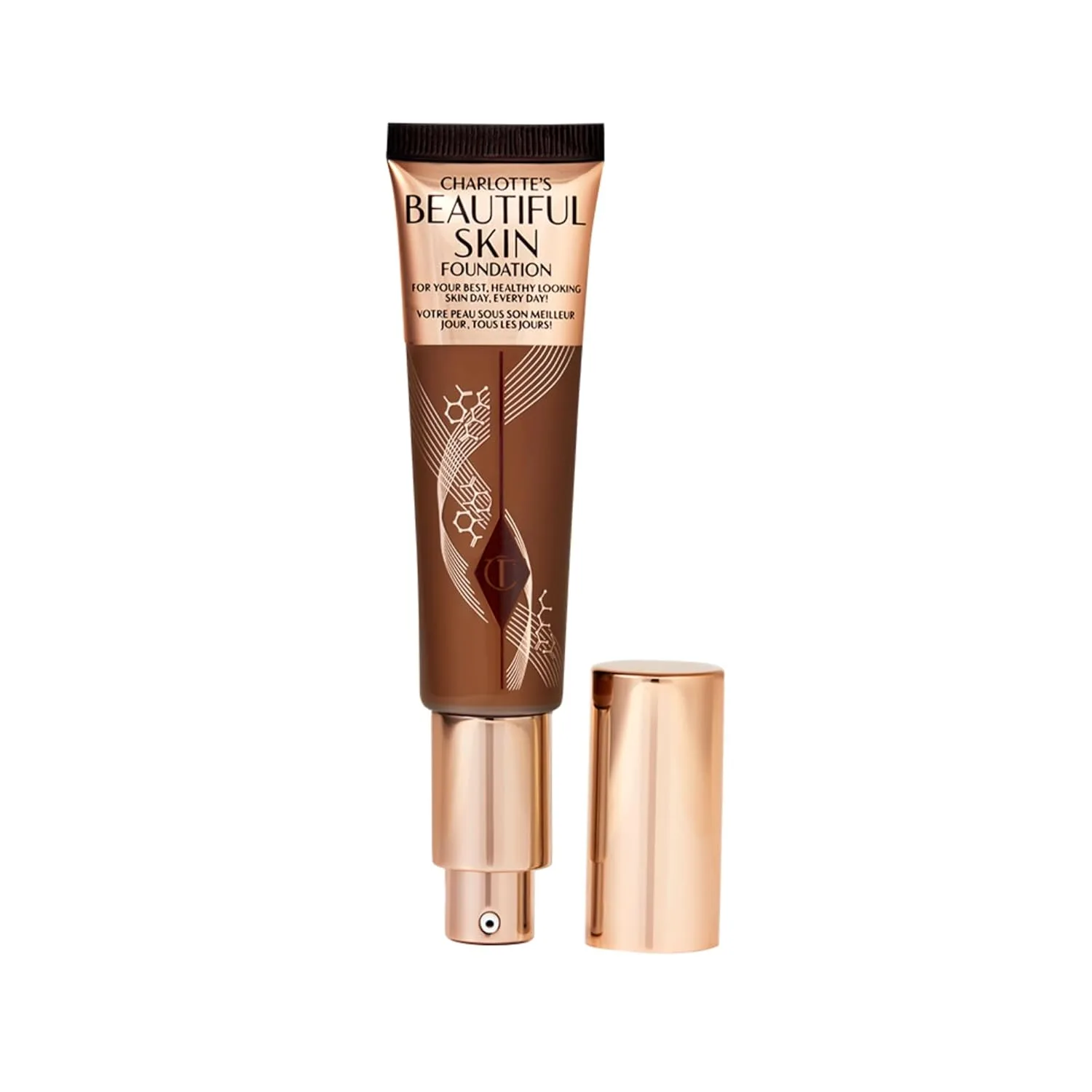 Charlotte Tilbury Beautiful Skin тональный крем среднего покрытия с увлажняющим эффектом, 16 Cool - Deep with cool deep red undertones
