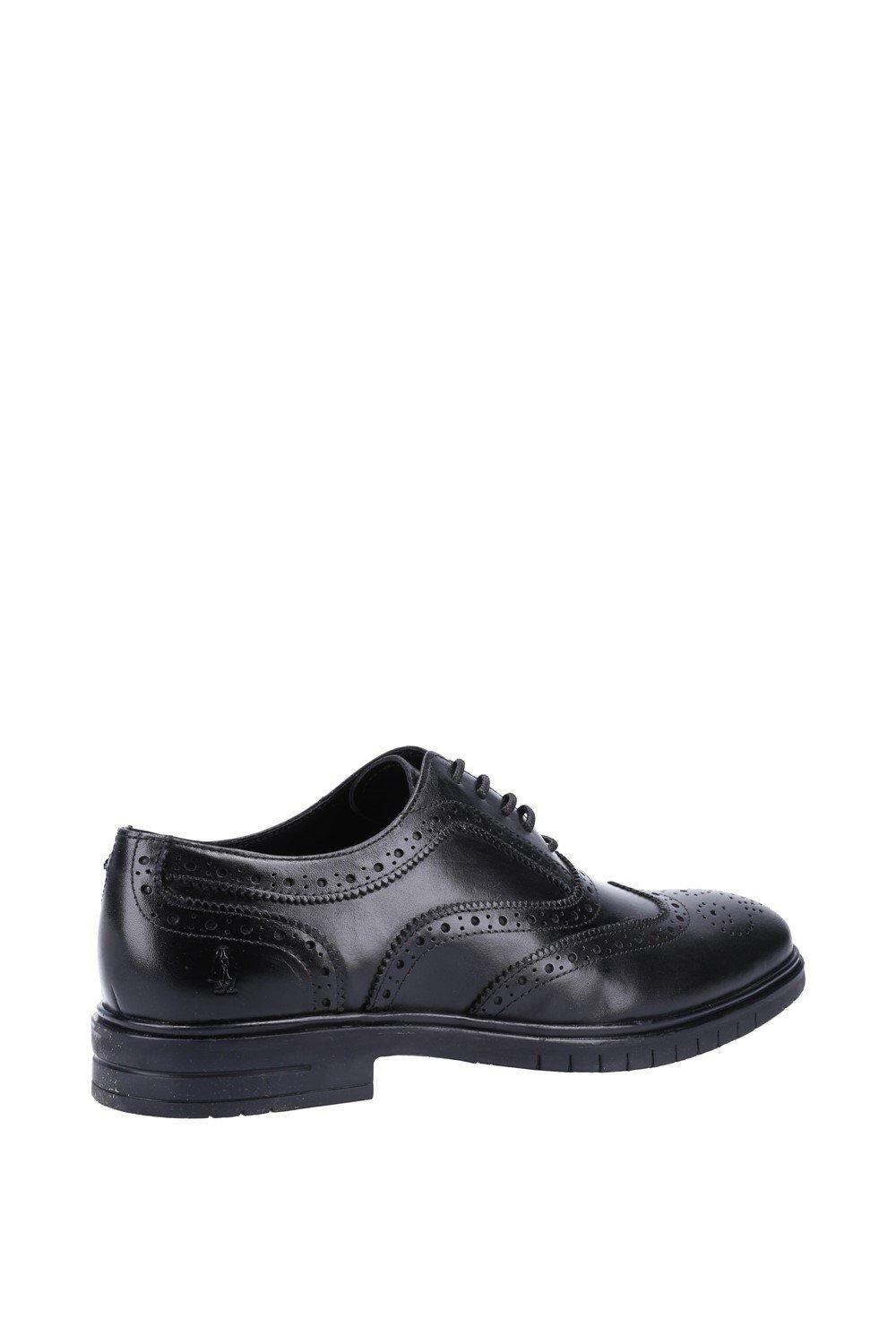 Туфли на шнуровке из гладкой кожи 'Santiago' Hush Puppies, черный — фото 2